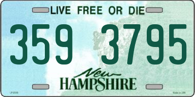 NH license plate 3593795