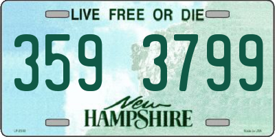 NH license plate 3593799