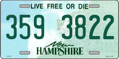 NH license plate 3593822