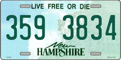 NH license plate 3593834