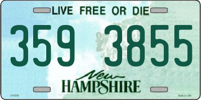 NH license plate 3593855