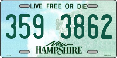 NH license plate 3593862