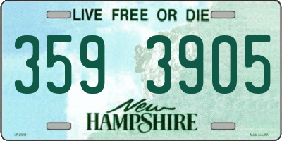 NH license plate 3593905