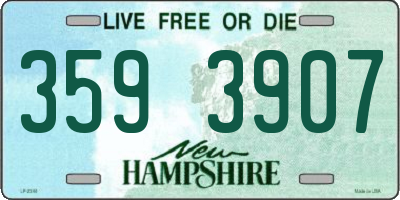 NH license plate 3593907