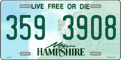 NH license plate 3593908