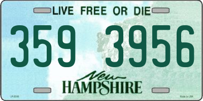 NH license plate 3593956