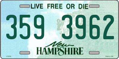 NH license plate 3593962