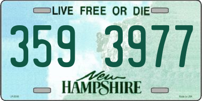 NH license plate 3593977