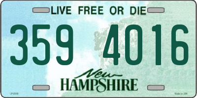 NH license plate 3594016