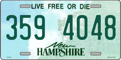NH license plate 3594048