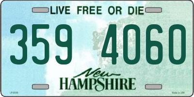 NH license plate 3594060