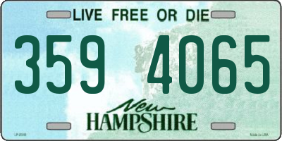 NH license plate 3594065