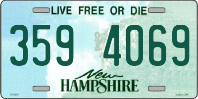 NH license plate 3594069