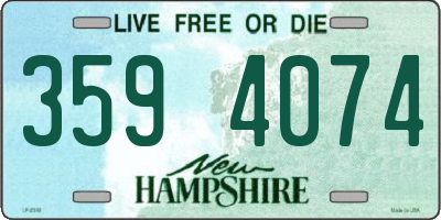NH license plate 3594074