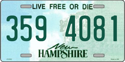NH license plate 3594081