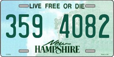 NH license plate 3594082