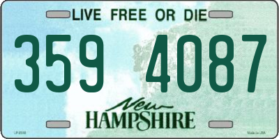 NH license plate 3594087