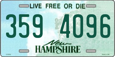 NH license plate 3594096
