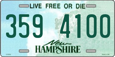 NH license plate 3594100