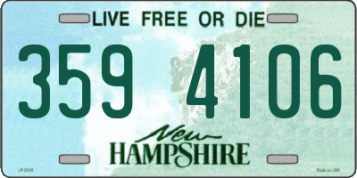 NH license plate 3594106