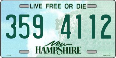NH license plate 3594112
