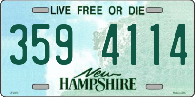 NH license plate 3594114