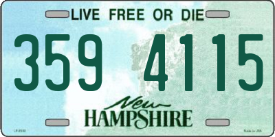 NH license plate 3594115