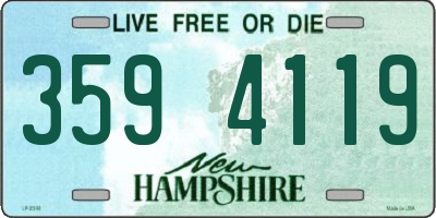 NH license plate 3594119