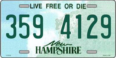 NH license plate 3594129