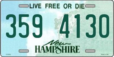 NH license plate 3594130