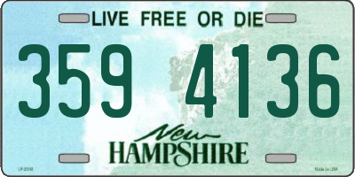 NH license plate 3594136