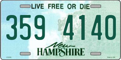 NH license plate 3594140