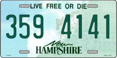 NH license plate 3594141