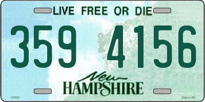 NH license plate 3594156