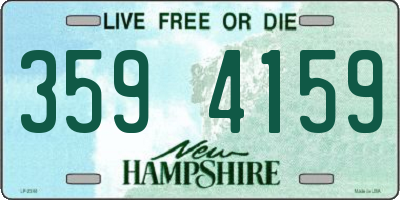 NH license plate 3594159