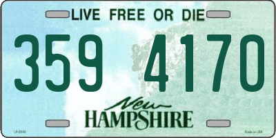 NH license plate 3594170