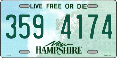 NH license plate 3594174
