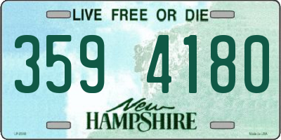 NH license plate 3594180