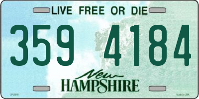 NH license plate 3594184