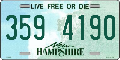 NH license plate 3594190