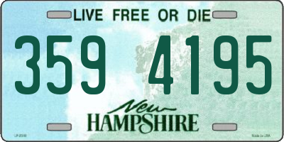 NH license plate 3594195
