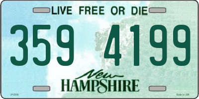 NH license plate 3594199