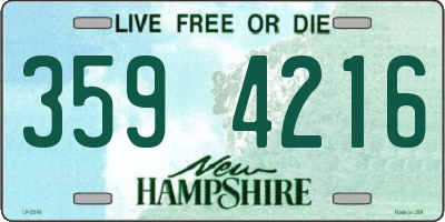 NH license plate 3594216