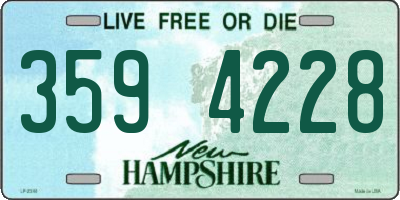NH license plate 3594228