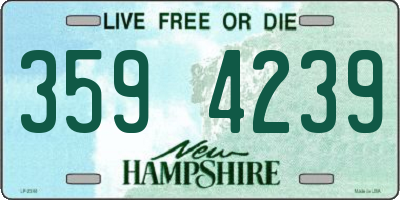 NH license plate 3594239