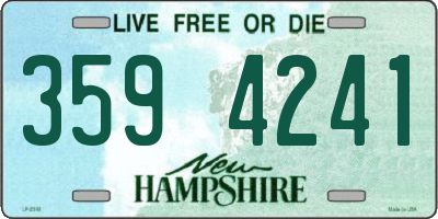 NH license plate 3594241
