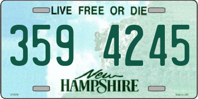 NH license plate 3594245
