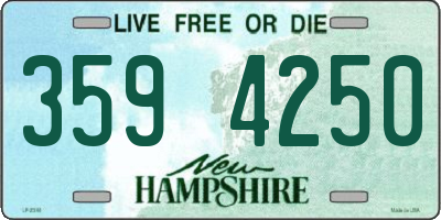 NH license plate 3594250