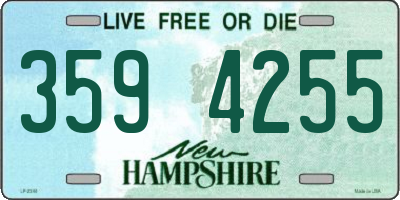 NH license plate 3594255