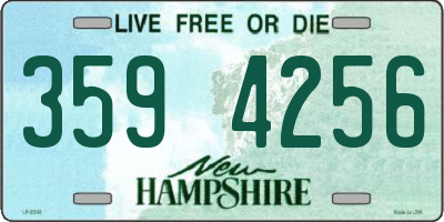 NH license plate 3594256